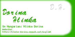 dorina hlinka business card